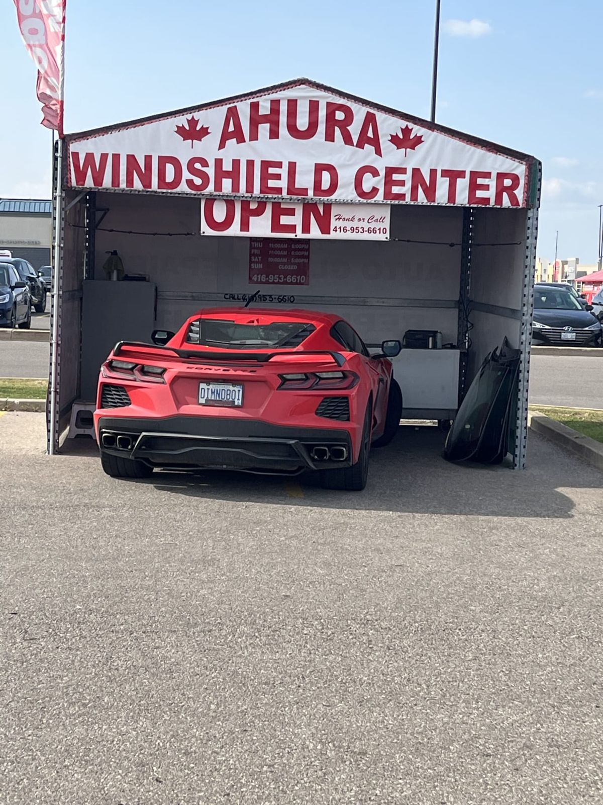 Chevrolet Corvette windshield service